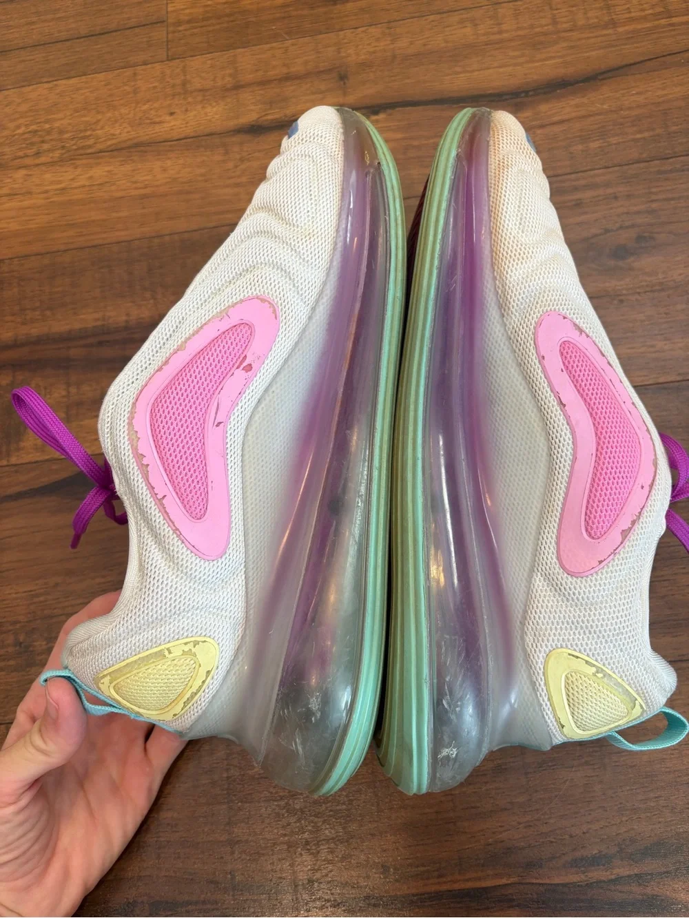 NIKE AIR MAX 720 AQUA POWDER #AR9293-102 WOMEN'S RUNNING SHOES SIZE 8.5